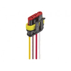 CHICOTE ELETRICO 12V 150mm C/CONECTOR TYCO SELADO 4 VIAS  - 1416240